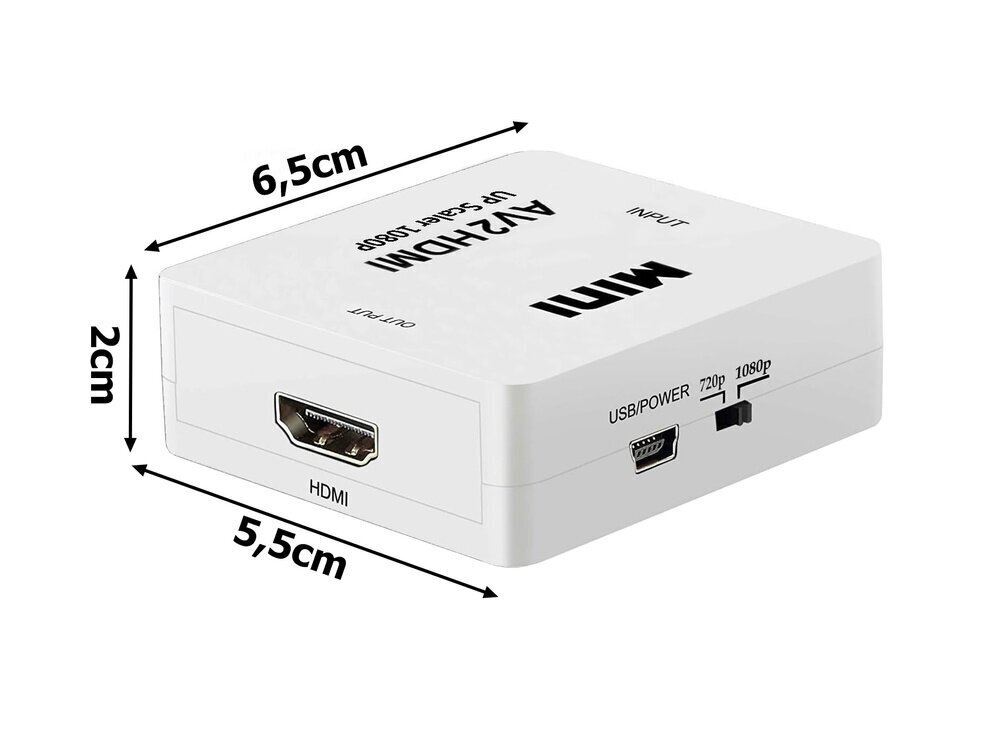 Fusion RCA/HDMI, 1 gab. cena un informācija | Kabeļi un vadi | 220.lv