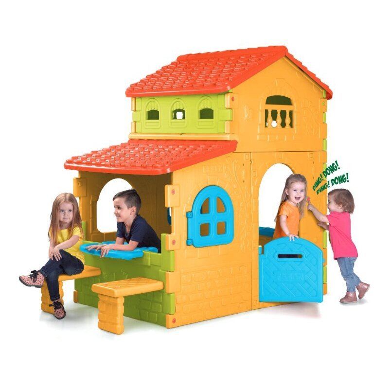 Sodo namelis Feber Super Villa cena un informācija | Bērnu rotaļu laukumi, mājiņas | 220.lv