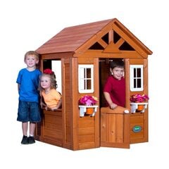Medinis sodo namelis vaikams Backyard Discovery, rudas cena un informācija | Bērnu rotaļu laukumi, mājiņas | 220.lv
