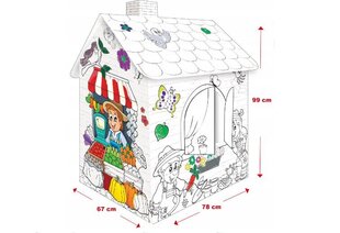 Krāsojamā māja Mochtoys, 99 x 78 x 68 cm cena un informācija | Bērnu rotaļu laukumi, mājiņas | 220.lv