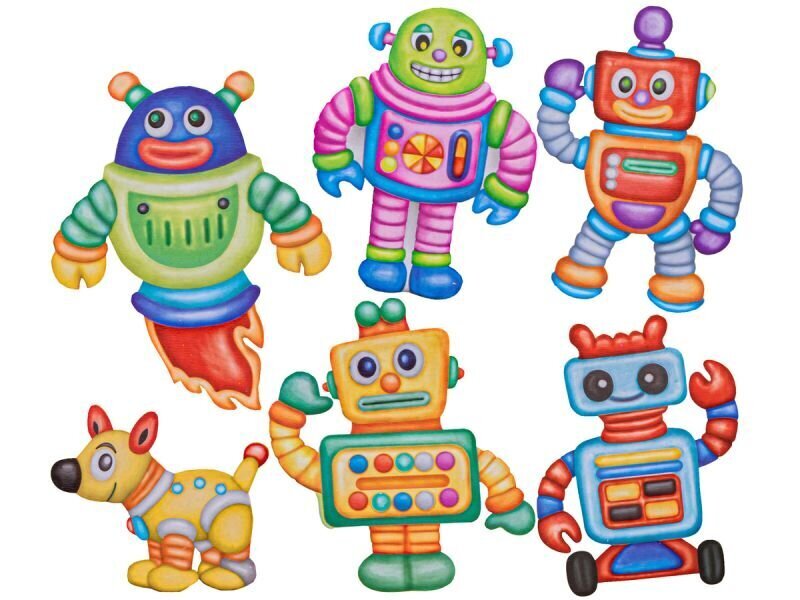 Radošs magnētu izgatavošanas komplekts Color Day Robots cena un informācija | Attīstošās rotaļlietas | 220.lv
