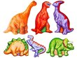 Radošo magnētu izgatavošanas komplekts Color Day Dinosaur cena un informācija | Attīstošās rotaļlietas | 220.lv