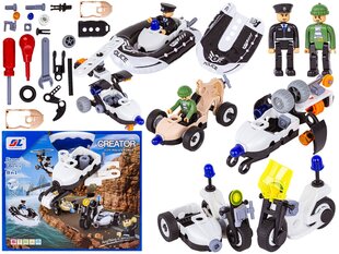 Figūru komplekts Policija 8in1, 161 daļas cena un informācija | Rotaļlietas zēniem | 220.lv