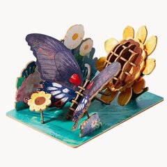 Mideer деревянный 3d пазл Бабочка, 63 детали цена и информация | Развивающие игрушки | 220.lv