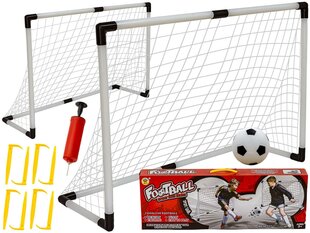 Futbola vārtu 120x80cm komplekts cena un informācija | Ūdens, smilšu un pludmales rotaļlietas | 220.lv