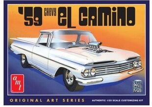 Līmējamais modelis 1959 Chevy El Camino AMT, balts cena un informācija | Līmējamie modeļi | 220.lv