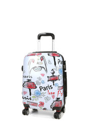 Mazs koferis Airtex Paris 809/20,S, balts цена и информация | Чемоданы, дорожные сумки | 220.lv