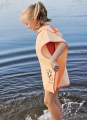 Bērnu pludmales dvielis pončo Žirafe cena un informācija | Dvieļi | 220.lv