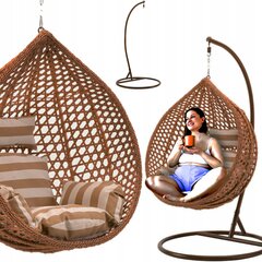 Отдельностоящий подвесной стул Lazyhome, коричневый цена и информация | скамейка со столиком | 220.lv