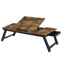 Стол для ноутбука, 71х35х23 см., коричневый цена и информация | Компьютерные, письменные столы | 220.lv