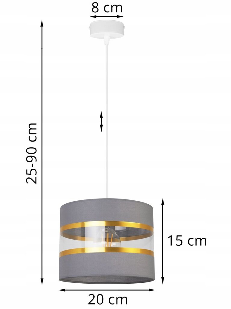 LightHome kulons Elegance Gold cena un informācija | Piekaramās lampas | 220.lv