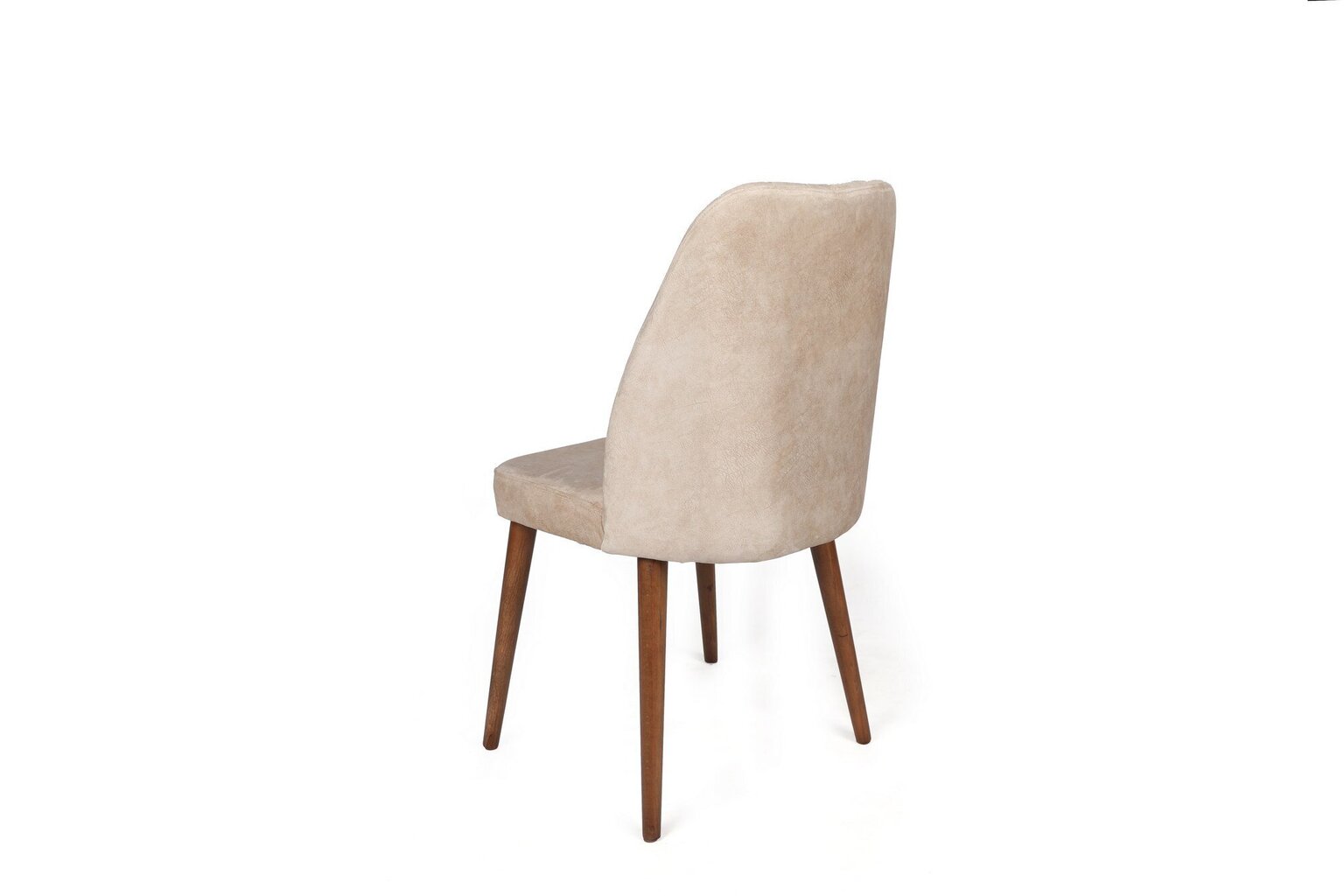 4 krēslu komplekts Kalune Design Alfa-464, brūns/bēšs цена и информация | Virtuves un ēdamistabas krēsli | 220.lv