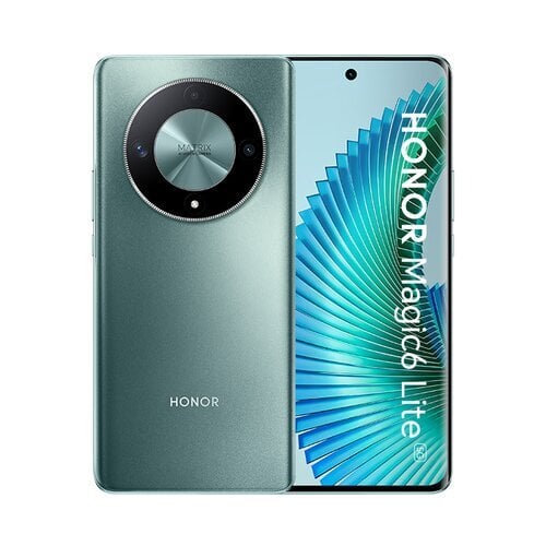 Honor Magic6 Lite 5G 8/256GB Emerald Green 5109AWVJ cena un informācija | Mobilie telefoni | 220.lv