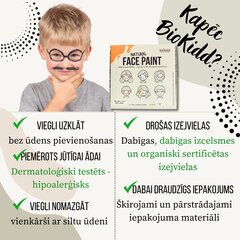 Натуральные краски для лица BioKidd, набор красок 10х10мл цена и информация | Косметика для мам и детей | 220.lv