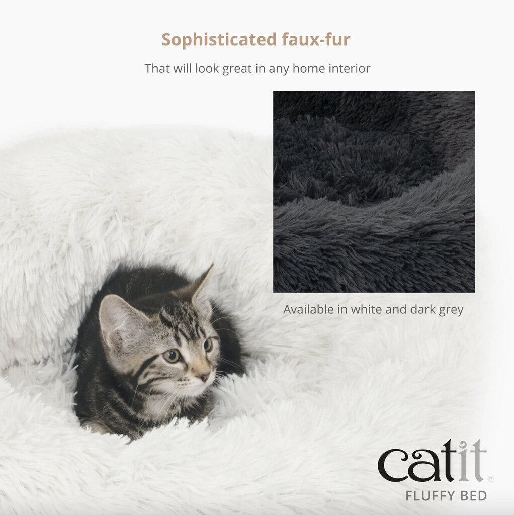 Pūkaina kaķu gulta, Catit cena un informācija | Suņu gultas, spilveni, būdas | 220.lv