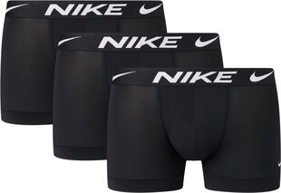 Nike bokseri vīriešiem Dri-FIT Essential Micro Trunk 3 gab., melni cena un informācija | Vīriešu apakšbikses | 220.lv