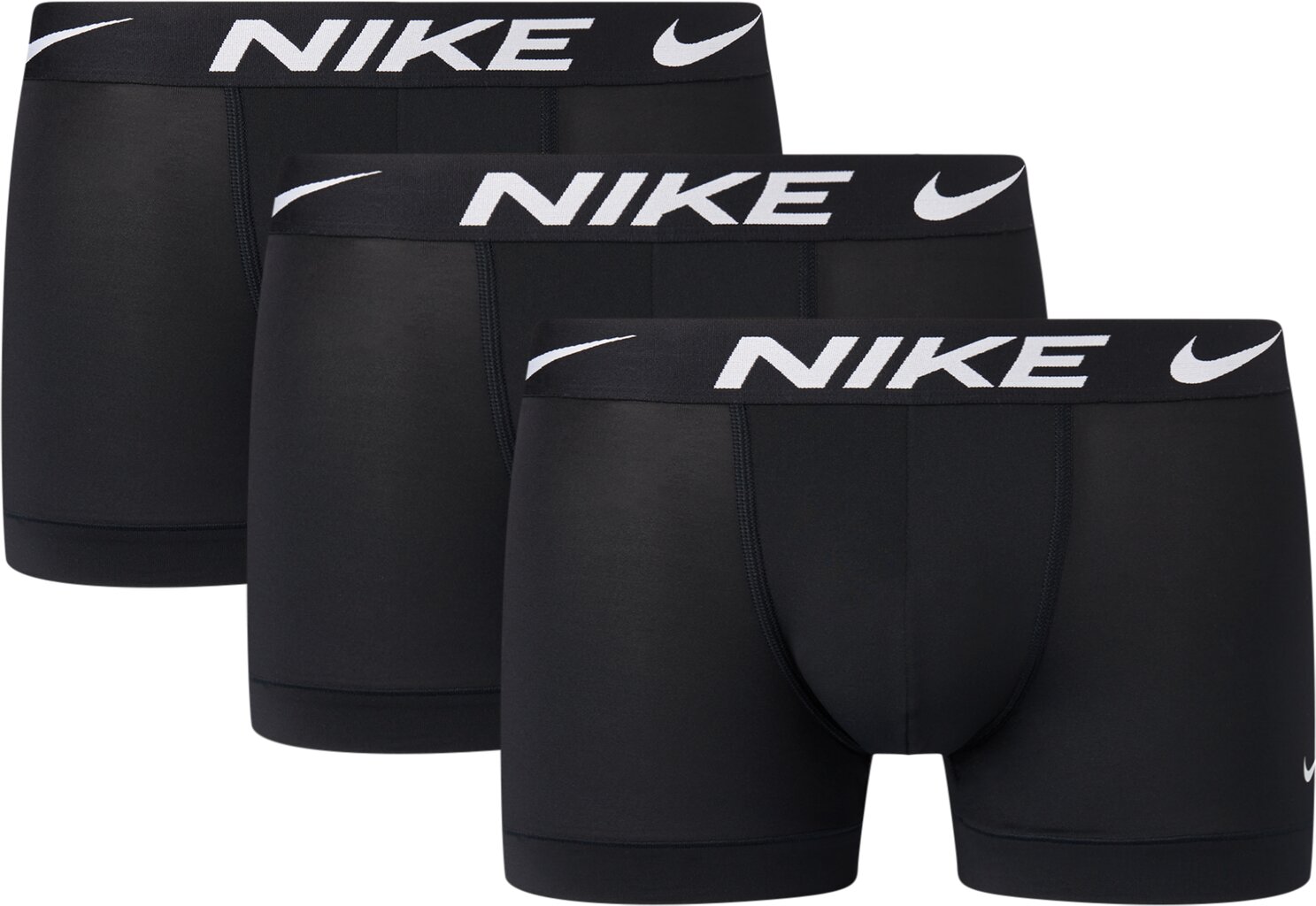 Nike bokseri vīriešiem Dri-FIT Essential Micro Trunk 3 gab., melni cena un informācija | Vīriešu apakšbikses | 220.lv