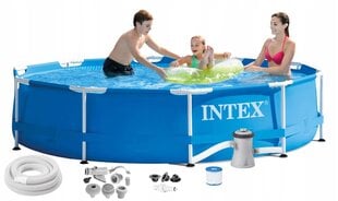 Karkasa baseins Intex 305x305x76 cm, ar filtru цена и информация | Бассейны | 220.lv