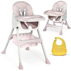 Детский обеденный стул Ricokids, розовый цена и информация | Стульчики для кормления | 220.lv