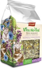 Siens grauzējiem Vitapol Vita Herbal, 150 g cena un informācija | Pakaiši, siens grauzējiem | 220.lv