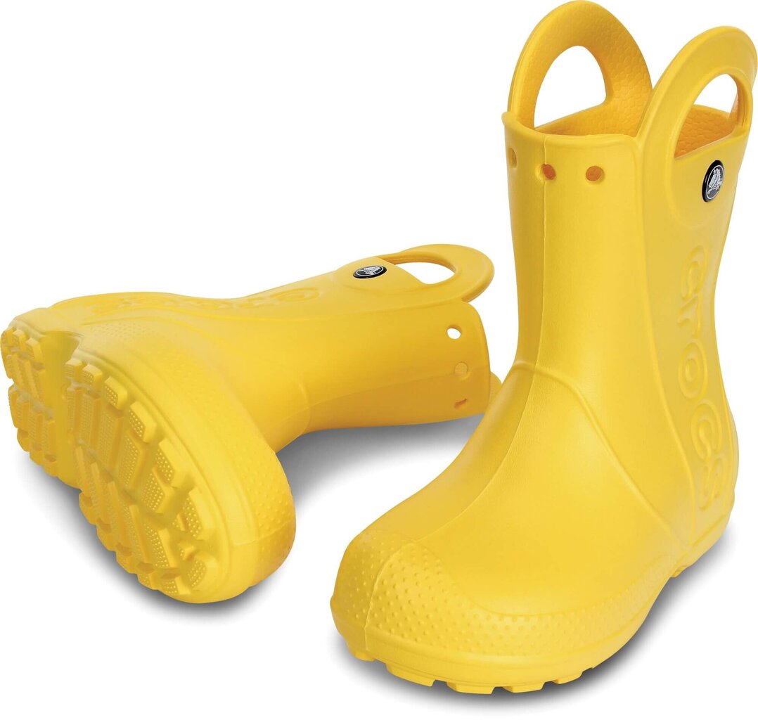 Gumijas apavi zēniem Crocs, dzelteni cena un informācija | Gumijas zābaki bērniem | 220.lv