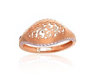Золотое кольцо Версаль V из красного золота 585 пробы DS01G699 цена и информация | Кольца | 220.lv