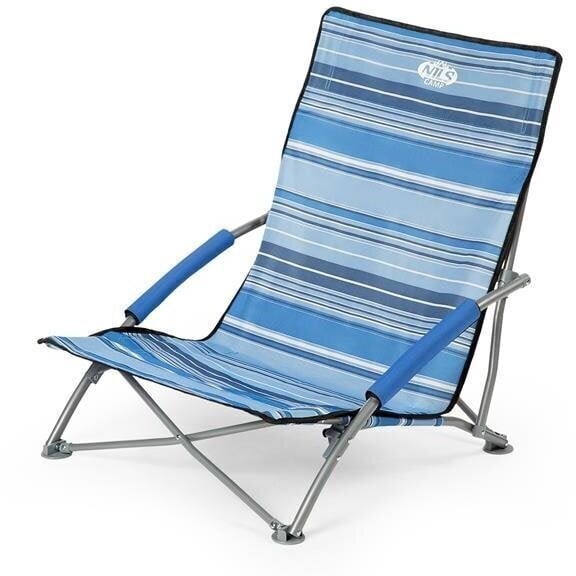 Tūrisma saliekamais krēsls Nils Camp, zils, 57x64 cm cena un informācija |  Tūrisma mēbeles | 220.lv