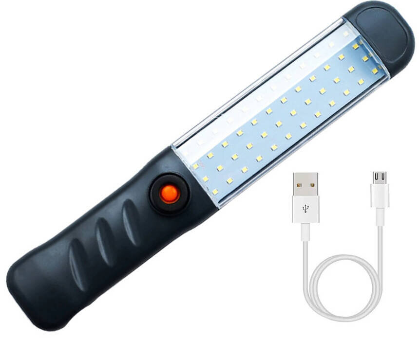 Darbnīcas lukturītis, 48 ​​LED, USB āķis cena un informācija | Lukturi | 220.lv