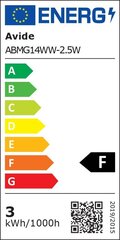 Светодиодная лампа Avide 2,5Вт Е14 3000К цена и информация | Лампочки | 220.lv