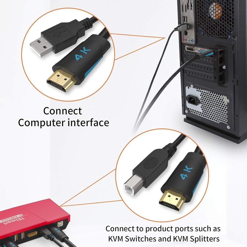 TESmart USB, 1 m cena un informācija | Kabeļi un vadi | 220.lv