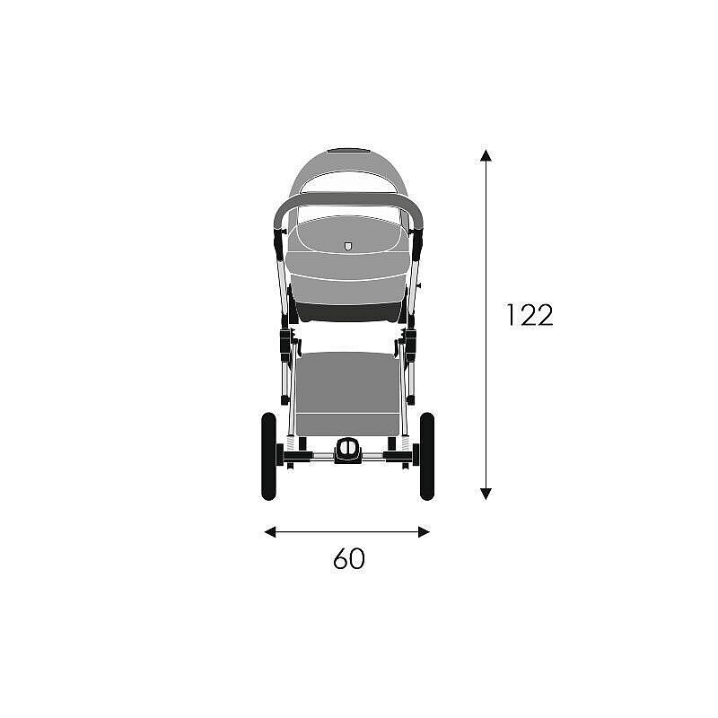 Universālie rati Lonex Comfort Standart 2in1, COM03 purple cena un informācija | Bērnu rati | 220.lv