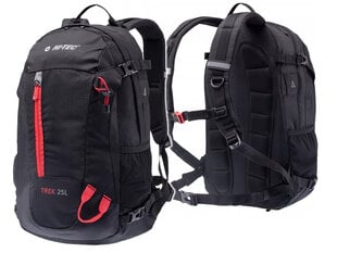 Рюкзак Hitec Trek 25 л черный, красный цена и информация | Спортивные сумки и рюкзаки | 220.lv