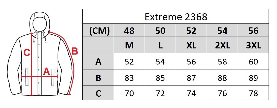 Vīriešu ādas jaka Extreme 2368 cena un informācija | Vīriešu virsjakas | 220.lv