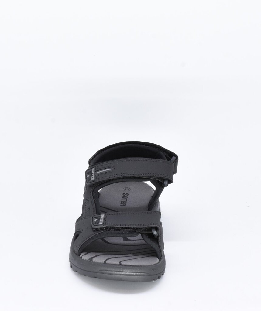 Sandales vīriešiem Soter, 15921151 EIAP00003791, melnas cena un informācija | Vīriešu iešļūcenes, čības, sandales | 220.lv