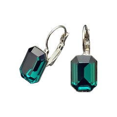 Серьги Лурдес (Emerald) с кристаллами Swarovski™ цена и информация | Серьги | 220.lv
