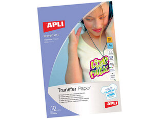 Foto papīrs T-shirt Transfer Apli, A4, 10 lapas cena un informācija | Kancelejas preces | 220.lv