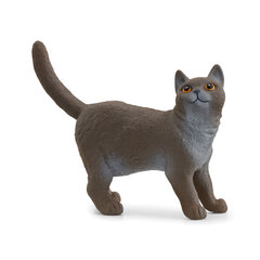 Figūriņa Britu īsspalvainais kaķis Farm World Schleich, zils cena un informācija | Rotaļlietas zēniem | 220.lv