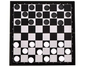 Magnētiskais dēlis ar dambreti un šahu 2in1 цена и информация | Настольные игры, головоломки | 220.lv