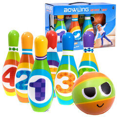 Mīkstie boulinga ķegļi bērniem Colorful Bowling цена и информация | Конструктор автомобилей игрушки для мальчиков | 220.lv