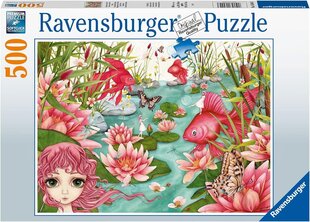 Ravensburger пазл на 500 элементов "Minu's Pond Daydreams" цена и информация | Пазлы | 220.lv