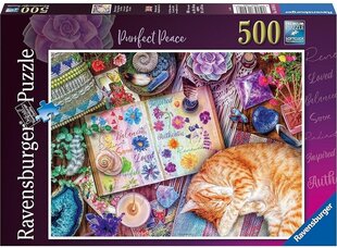 Ravensburger пазл на 500 элементов "Purrfect Peace" цена и информация | Пазлы | 220.lv