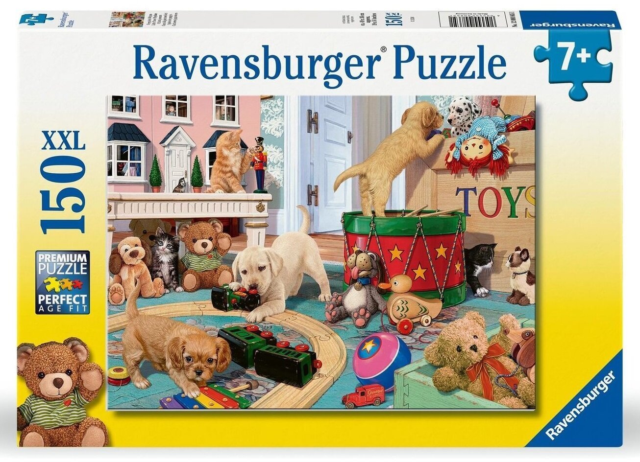 Puzle Ravensburger Little Paws Playtime, 150 d. cena un informācija | Puzles, 3D puzles | 220.lv