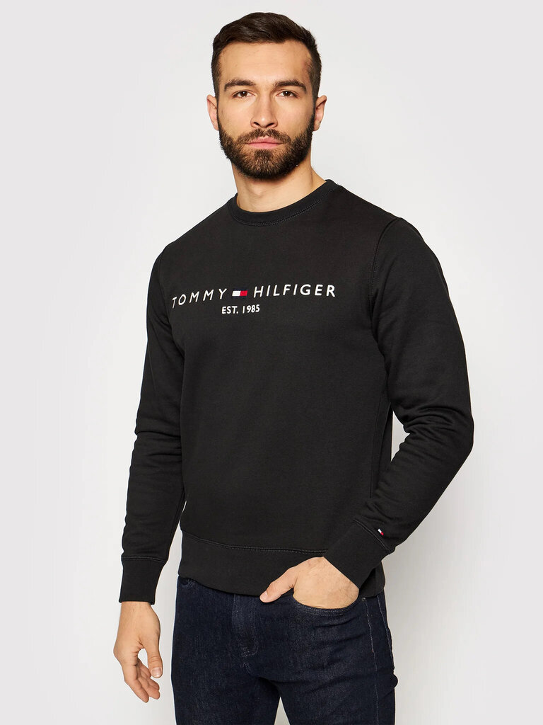 Tommy Hilfiger džemperis vīriešiem MW0MW11596, melns cena un informācija | Vīriešu jakas | 220.lv