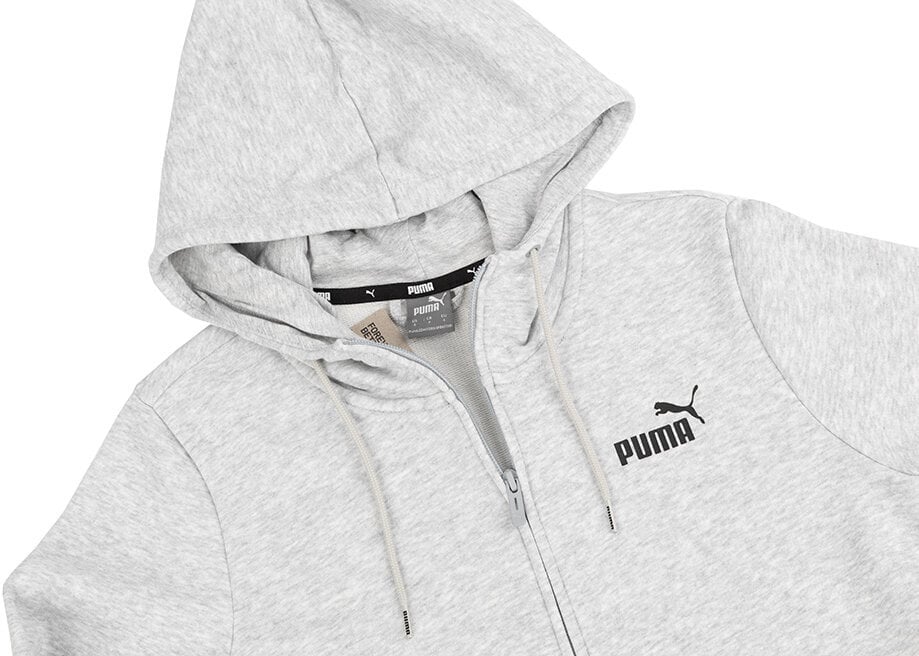 Džemperis sievietēm Puma ESS Small Logo Full-Zip Hoodie TR 586813 04, pelēks cena un informācija | Jakas sievietēm | 220.lv