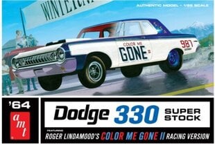 Plastikāta modelis auto - Color Me Gone 1964 Dodge 330 Superstock 1:25 - AMT cena un informācija | Līmējamie modeļi | 220.lv