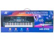 Klavieru klaviatūra ar mikrofonu MK-2106 cena un informācija | Attīstošās rotaļlietas | 220.lv