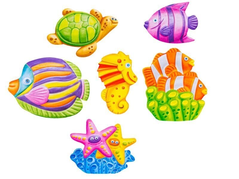 Radošais magnētu izveides komplekts, jūras dzīvnieki cena un informācija | Attīstošās rotaļlietas | 220.lv