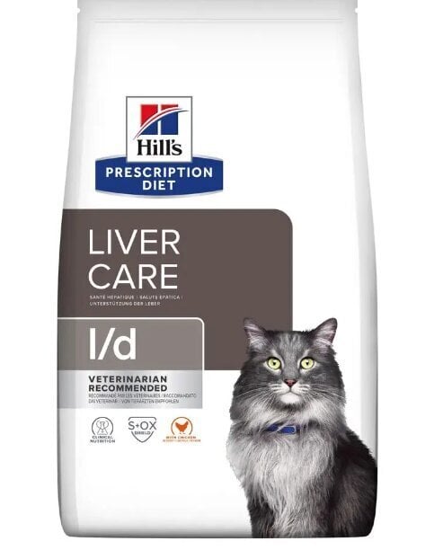 Hill's PD L/D Liver Care ar vistu, 1.5 kg цена и информация | Sausā barība kaķiem | 220.lv
