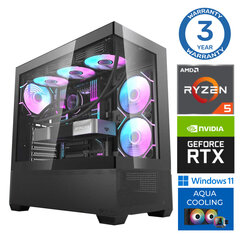 Intop Aqua Ryzen 5 7600X 16GB DDR5 1TB SSD M.2 NVME RTX4070 Super 12GB WIN11 cena un informācija | Stacionārie datori | 220.lv