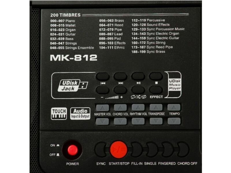 Sintezators MK-812, 61 taustiņi cena un informācija | Taustiņinstrumenti | 220.lv